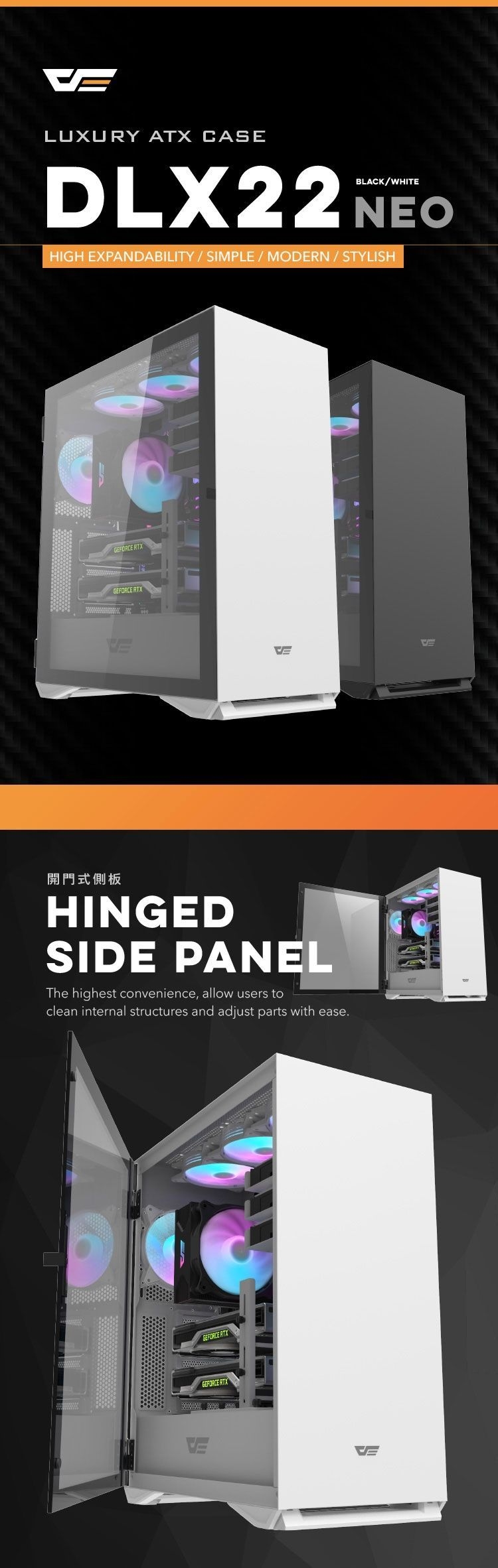 DLX22 Neo EATX PC Case