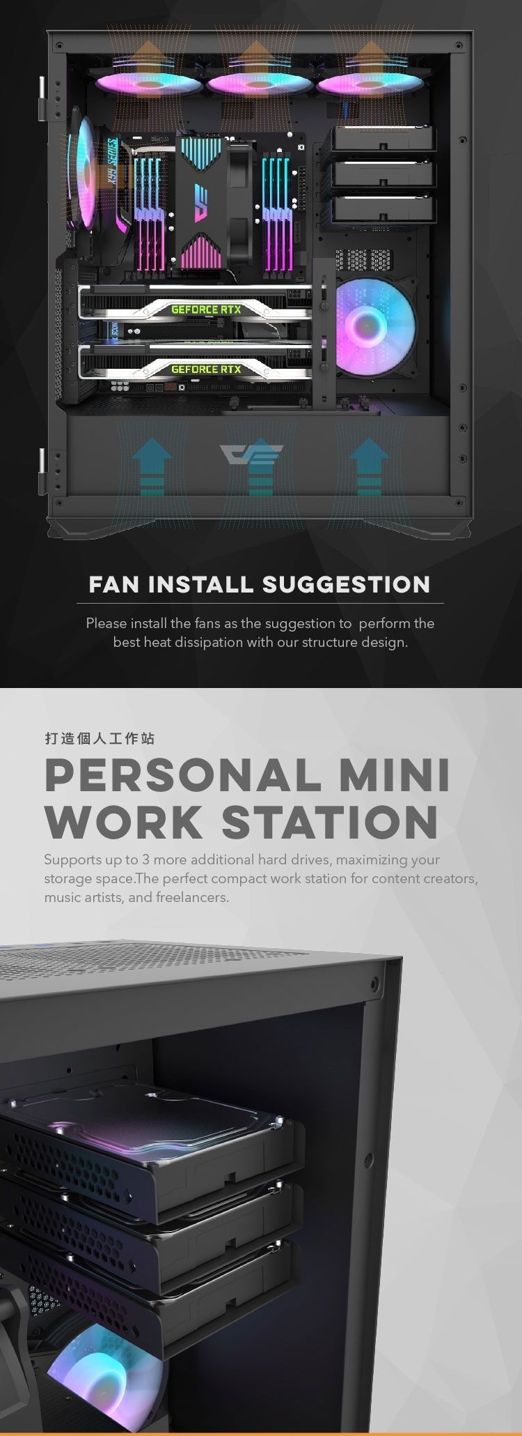 DLX22 Neo EATX PC Case