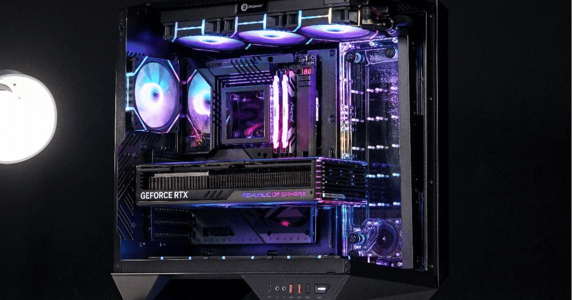 330° Ultra-Geniş Baxış Açılı Back-Insertion darkFlash DY470 ATX PC Korpusunu Qutudan Açmaq