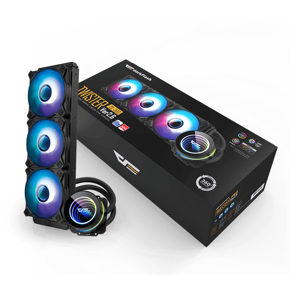 Twister DXV2.6 360 Liquid CPU Cooler