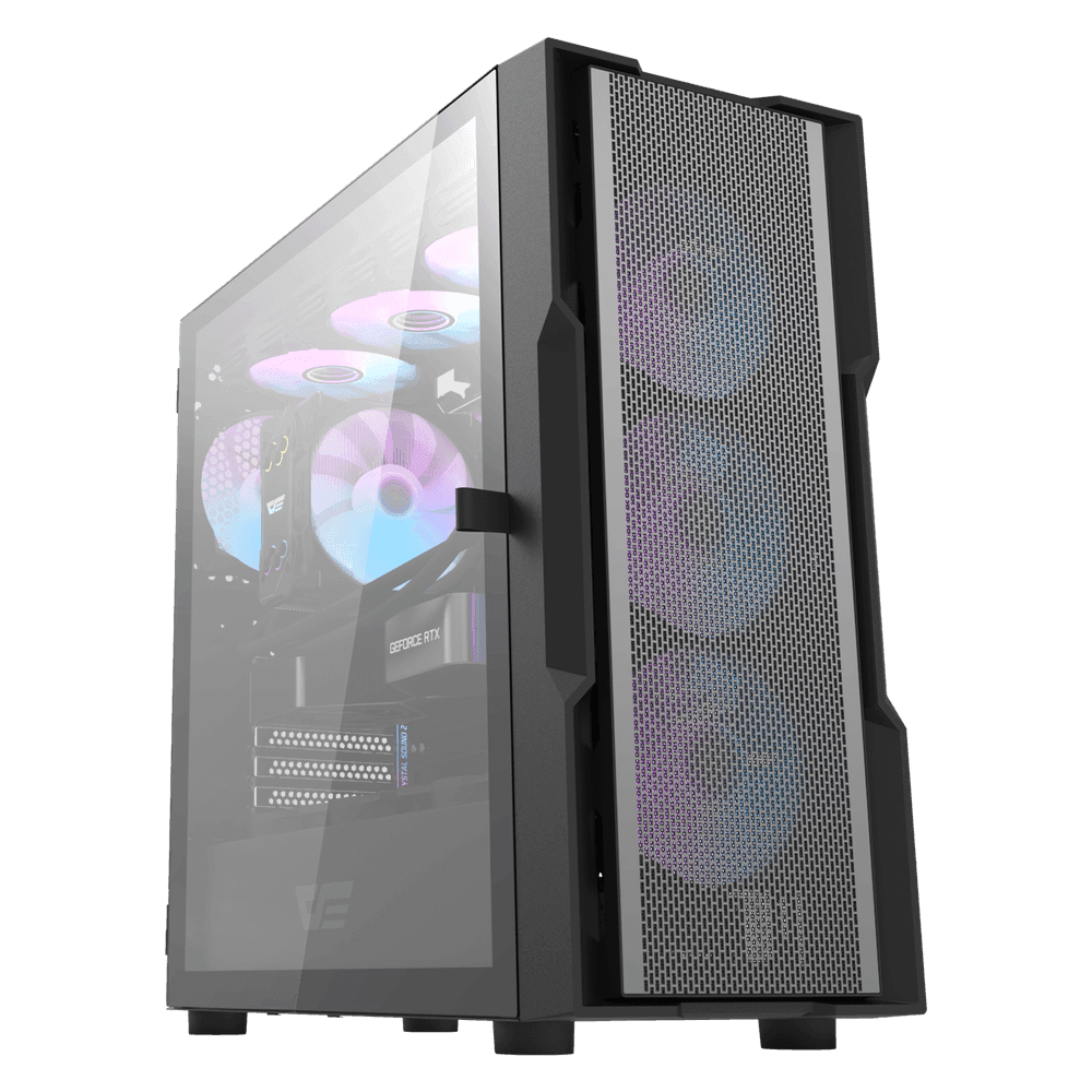 Case Aigo DarkFlash DK431 Black (with fan)